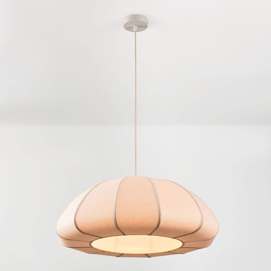 Ines Fabric Pendant Light — Off-White, 60 cm
