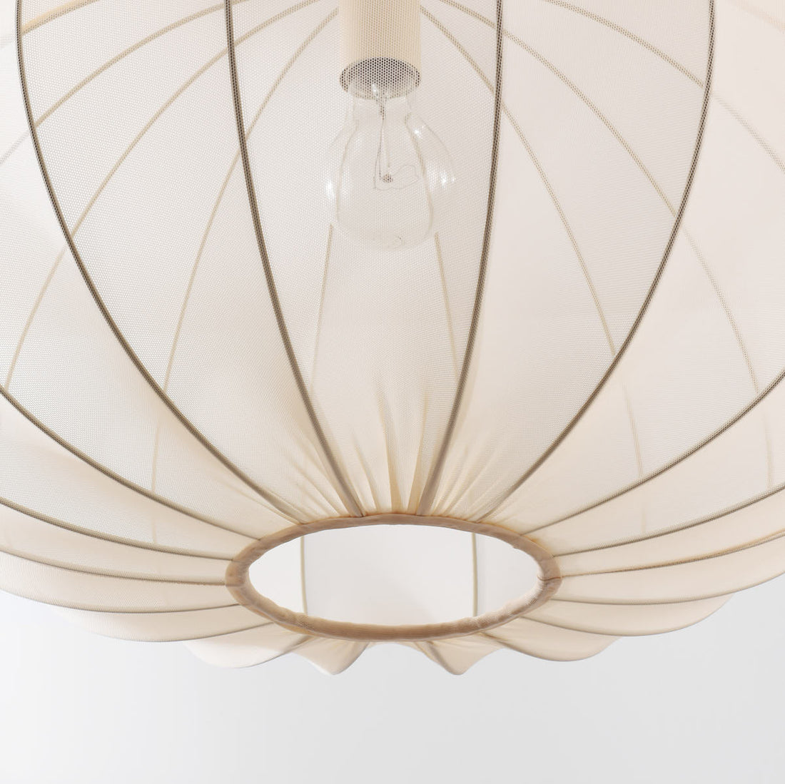 Odile Fabric Pendant Light — Light Beige, 59 cm