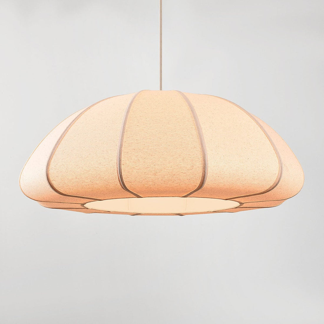 Ines Fabric Pendant Light — Off-White, 60 cm
