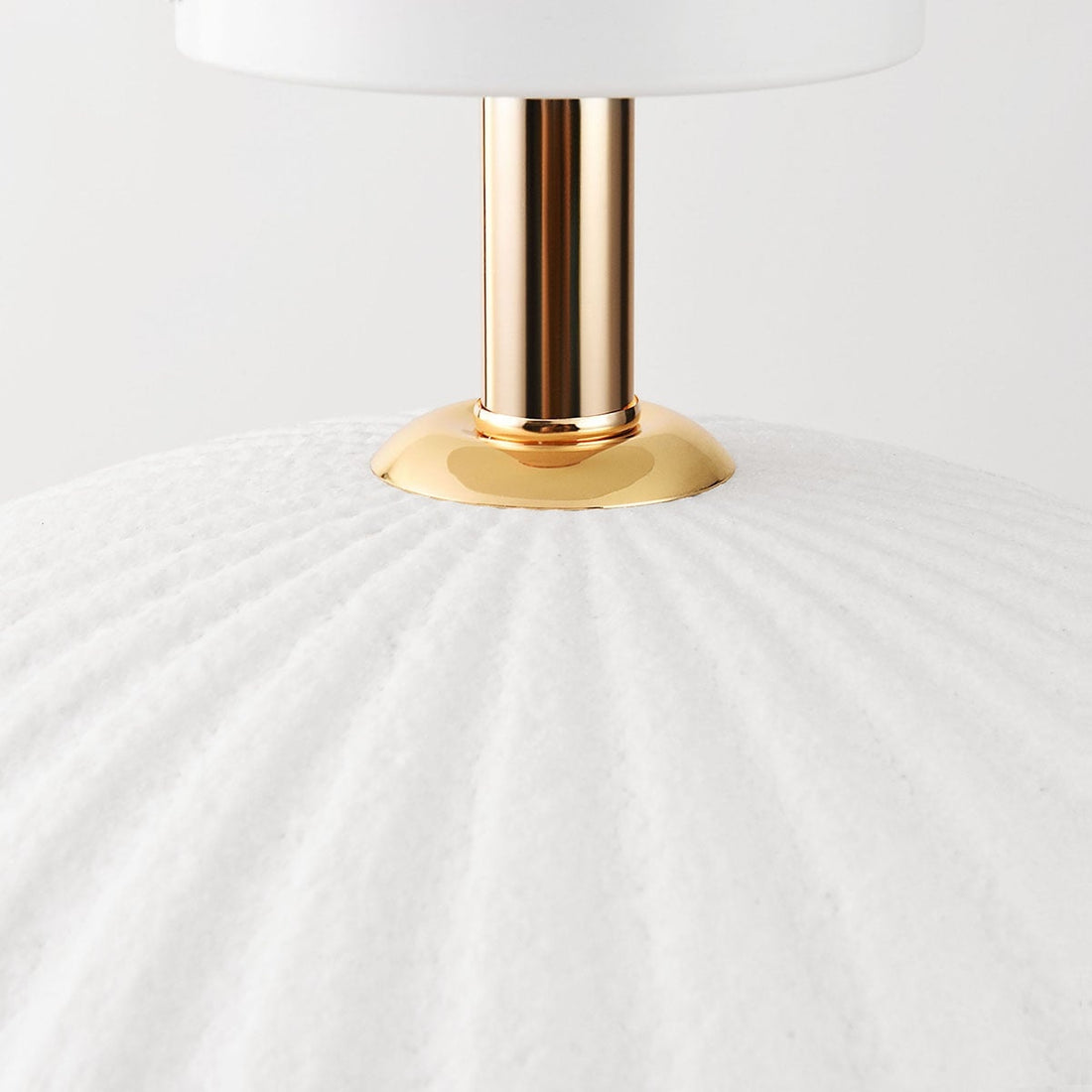 Riba Ribbed Ceiling Light — White, 40 cm