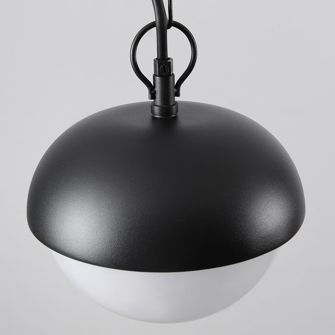 Dale Opal Globe Outdoor Pendant Light — Black