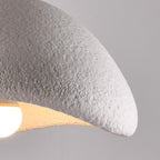 Senja Cloud Stone-Effect Pendant Light — White, 38 cm
