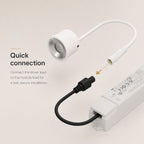 Quick-connect driver lead for the Kanto Mini plaster-in downlight module