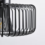 Cassio Industrial Cage Pendant Light — Black