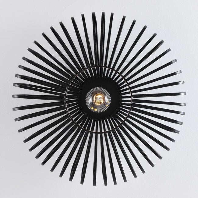 Cassio Industrial Cage Pendant Light — Black