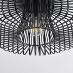 Cassio Industrial Cage Pendant Light — Black
