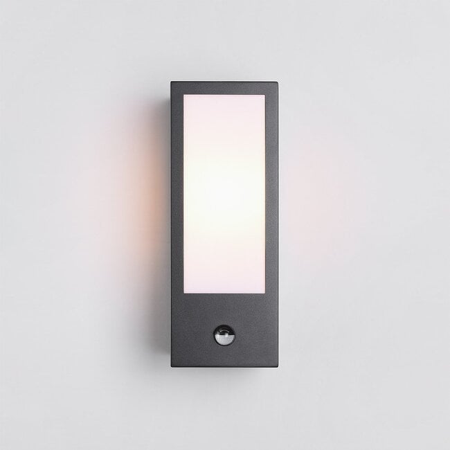Lyon PIR Sensor Outdoor Wall Light — Aluminium, Black