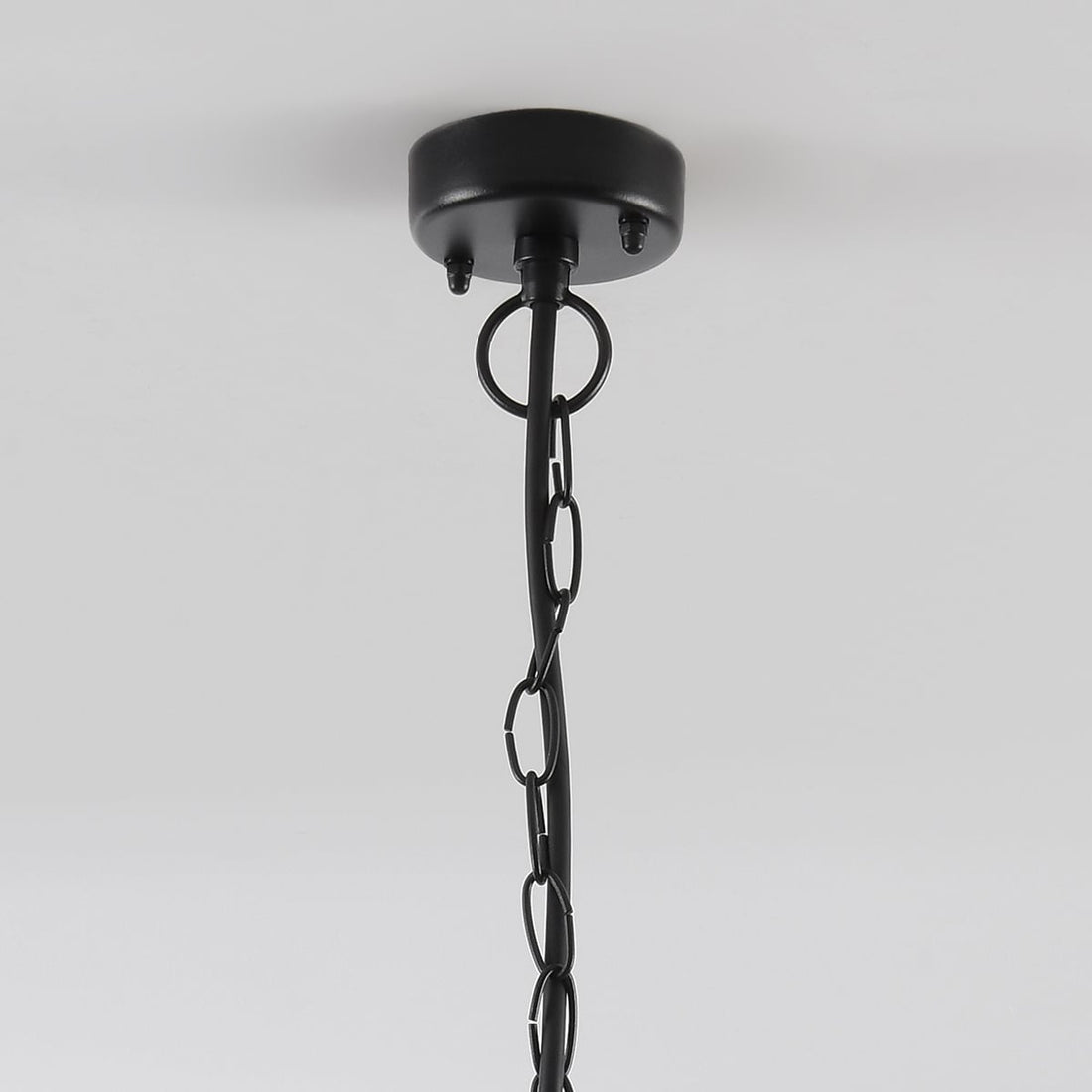 Malmo ceiling plate and link chain in black