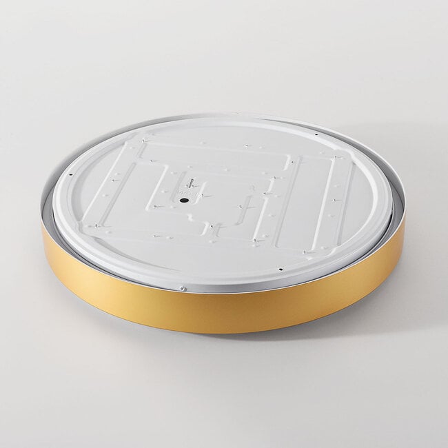 Aurelia Modern Round LED Ceiling Light — Dimmable, Gold