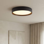 Close-up of Senna dimmable LED ceiling light showing ribbed texture detail