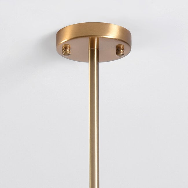 Calla Glass Globe Pendant Ceiling Light — Clear, Gold