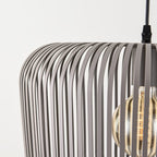 Raina Open Sphere Pendant Light — Metal, Light Grey