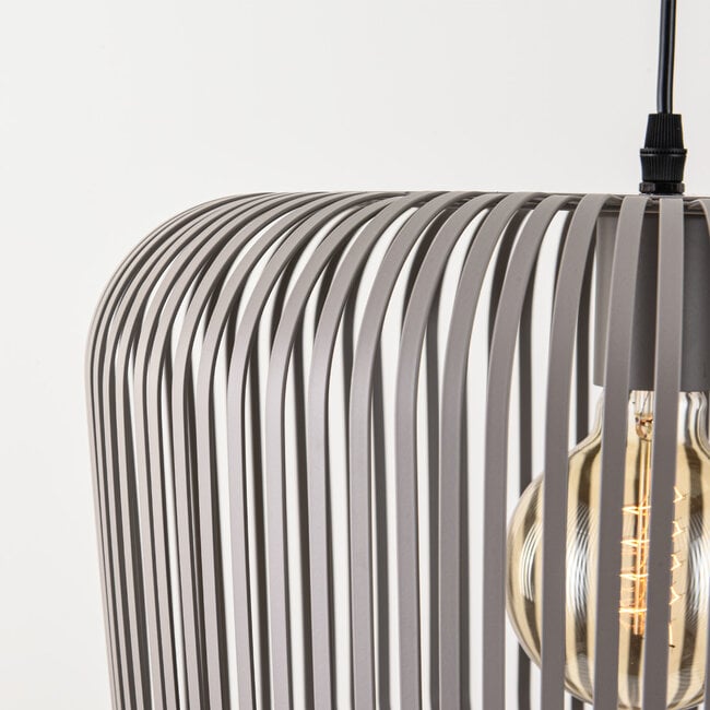 Raina Open Sphere Pendant Light — Metal, Light Grey