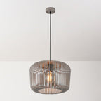 Raina Open Sphere Pendant Light — Metal, Light Grey