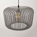 Raina Open Sphere Pendant Light — Metal, Light Grey