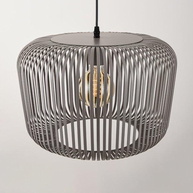 Raina Open Sphere Pendant Light — Metal, Light Grey