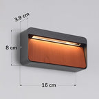 Loren LED Outdoor Wall Light — Anthracite and Wood