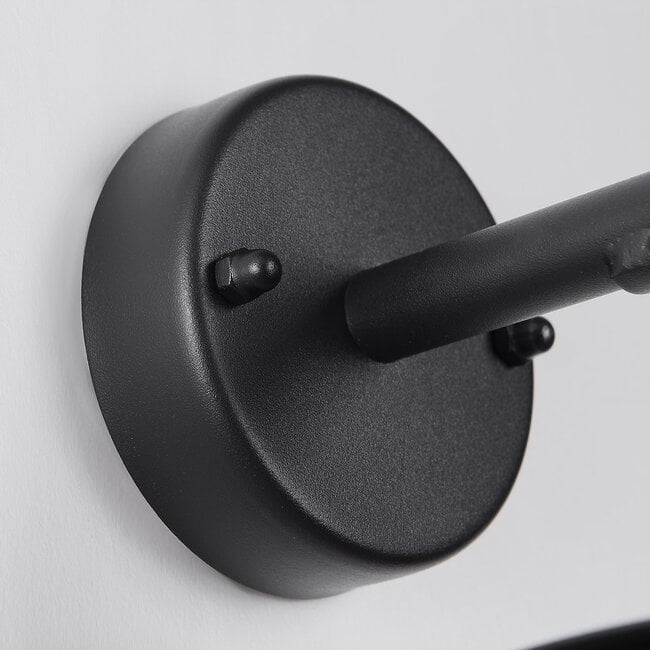 Alicia Industrial Outdoor Wall Light — Glass, Black