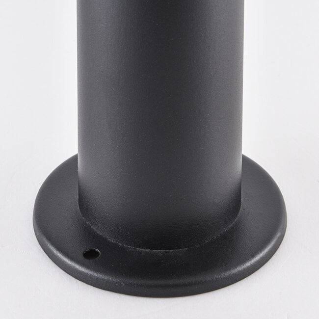 Lucia Rustic Bollard Post Light — Stainless Steel Black, 40cm
