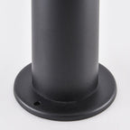 Lucia Rustic Bollard Post Light — Stainless Steel Black, 60cm
