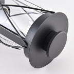 Lucia Rustic Bollard Post Light — Stainless Steel Black, 40cm