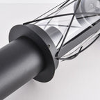 Lucia Rustic Bollard Post Light — Stainless Steel Black, 40cm