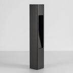 Close-up of Torino aluminium bollard light in anthracite finish showing GU10 fitting