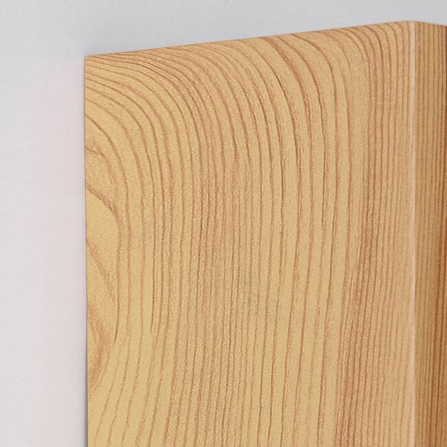 Talia Up Down Wall Light — Aluminium, Wood Effect
