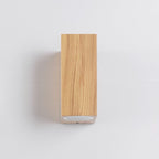 Talia Up Down Wall Light — Aluminium, Wood Effect