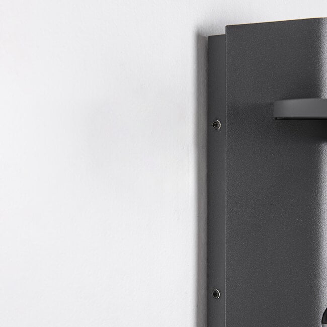 Mayson LED Sensor Outdoor Wall Light — Warm White, Dark Grey