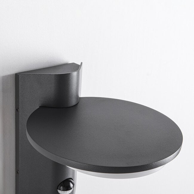 Mayson LED Sensor Outdoor Wall Light — Warm White, Dark Grey