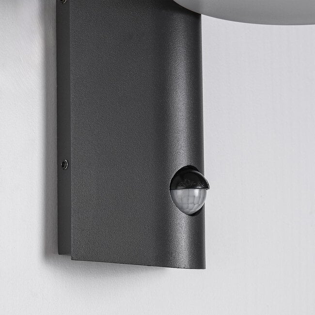 Mayson LED Sensor Outdoor Wall Light — Warm White, Dark Grey